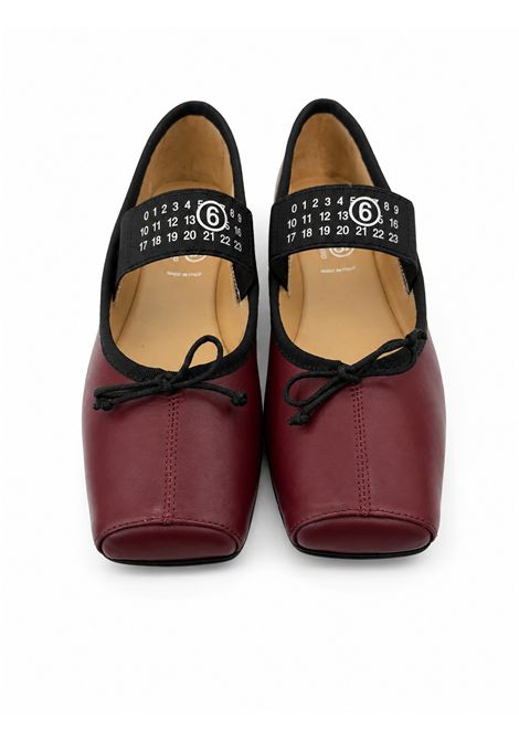 Ballerina con logo MM6 KIDS MAISON MARGIELA | 83875BORDEAUX